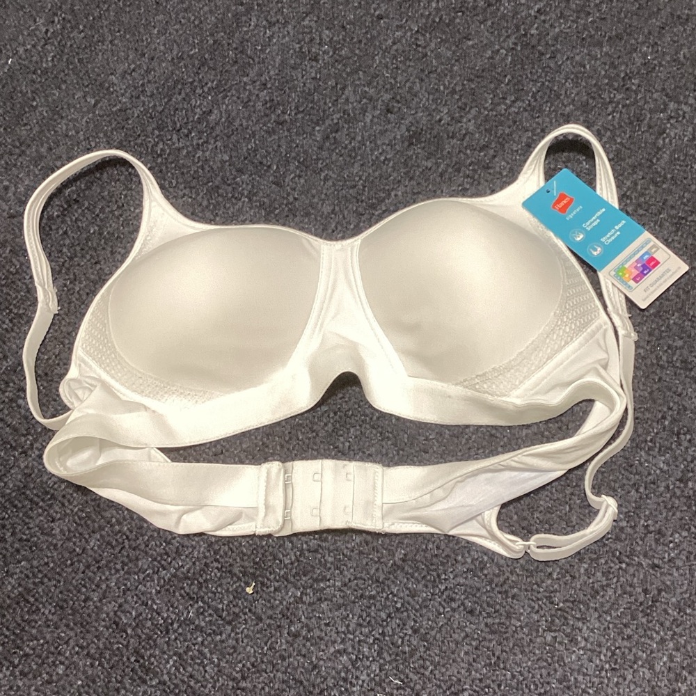 Hanes Classic White Bra